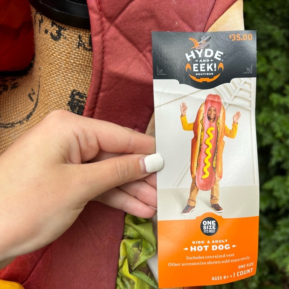 New Target Hyde & Eek Adult and Kids Hotdog Halloween Costume - Picture 6 of 6